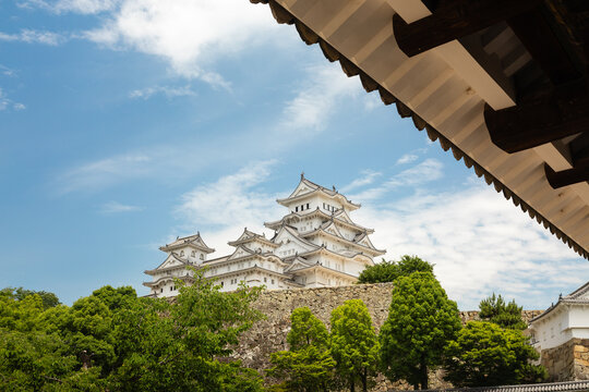 Himeji Castle on a sunny day
