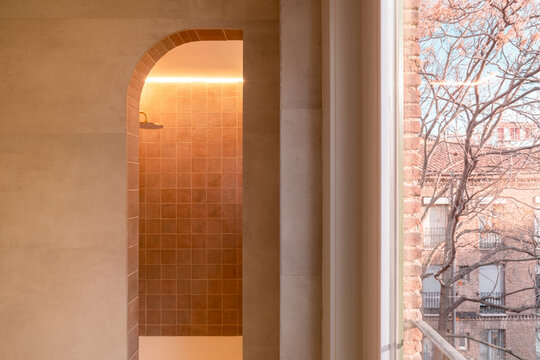 Arched Shower Detail Interior