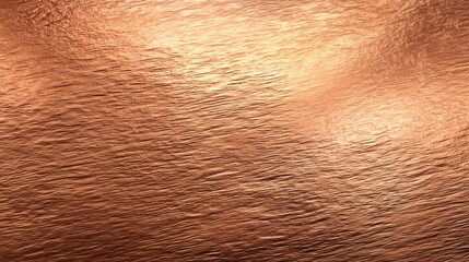 Fototapeta premium Polished Copper Sheet Metallic Surface Showcasing Reflective Texture and Warm Tones for Design Use