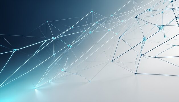 Abstract digital data network with transparent insight layers