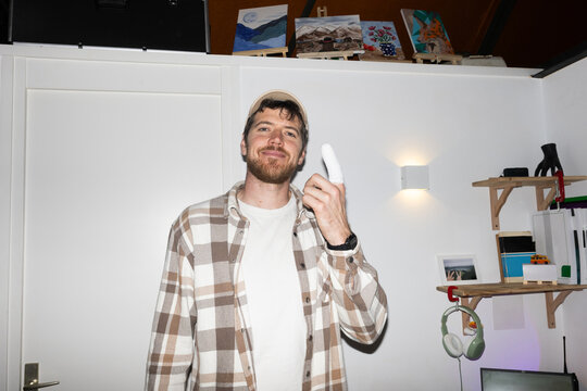 Man With Bandaged Finger 