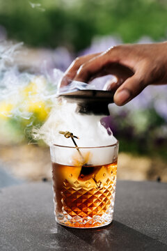 Smoked Old Fashioned Cocktail 