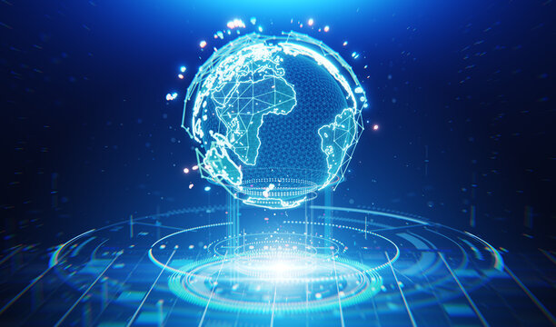 Digital business network concept