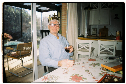 Analog Man Wearing Roscon Crown