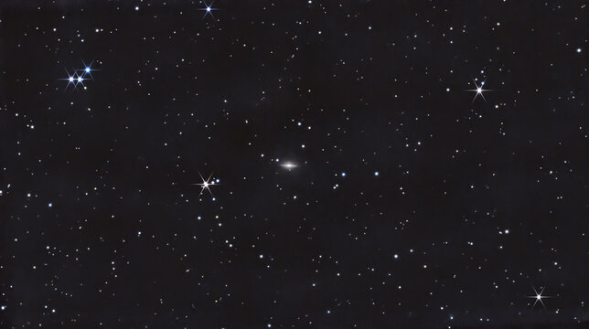M63 galaxy in space