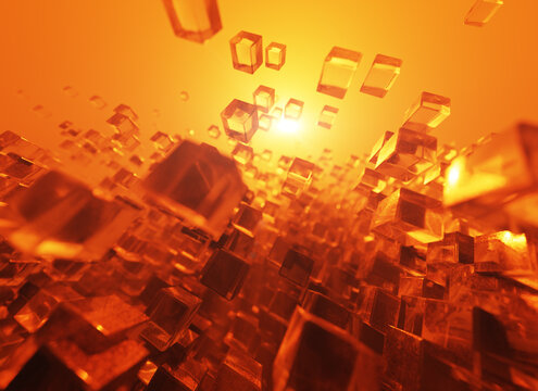 Data and technology flow concept