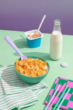 Colorful Breakfast Still Life