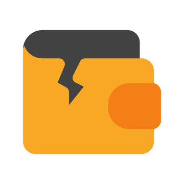 empty wallet flat icon