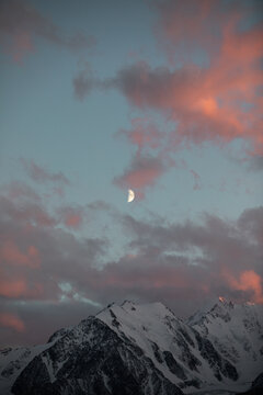 Moon Over Snow Mountain