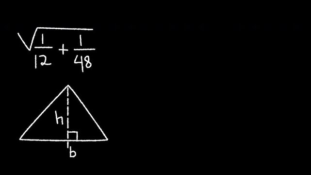 Math Formula Equations Overlay Science Symbols. Math Calculation Meme on Black Background. Confused Math Lady woman. Concept of thinking, confusion, calculating, cognitive, learning.