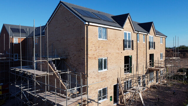 A housing site under construction