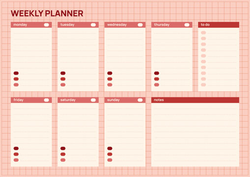 Weekly planner template