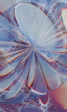 Colorful Abstract Design With Circles and Waves in Digital Art Format