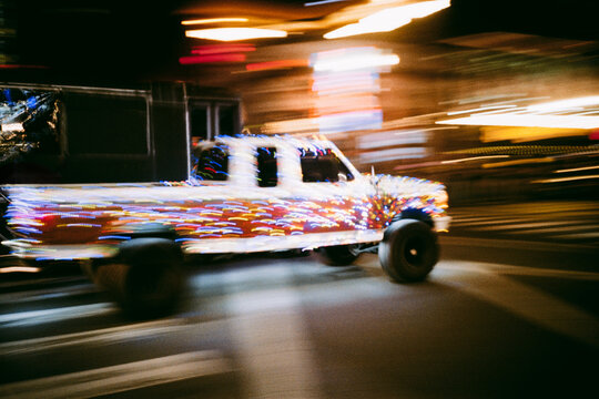 Bedazzled Pickup Truck