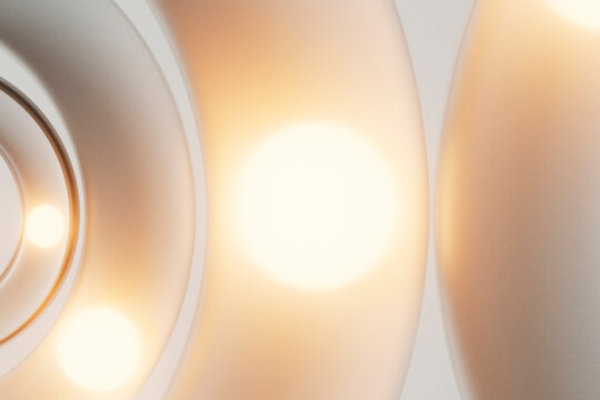 Soft Golden Light Curves Minimal Abstract Design
