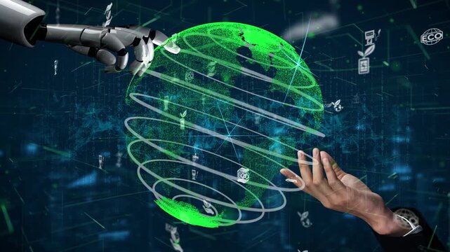This image illustrates the seamless integration of advanced technology and eco-friendly practices, emphasizing the importance of sustainability and innovation for a healthier planet. Xenic