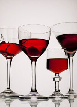 Red cocktails