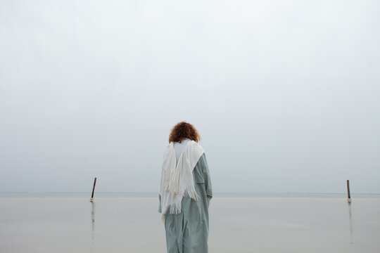 The walking on the salt lake 