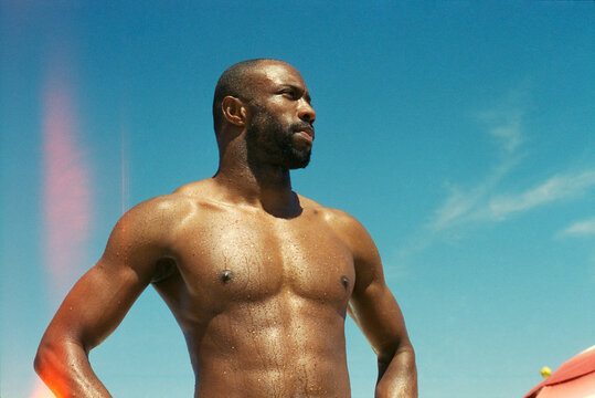 Sunlit Beach Portrait