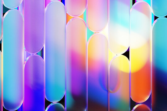 Abstract 3D colorful glass texture background