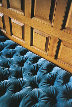 Rustic elegant wooden wall background nobody velvet upholstery film