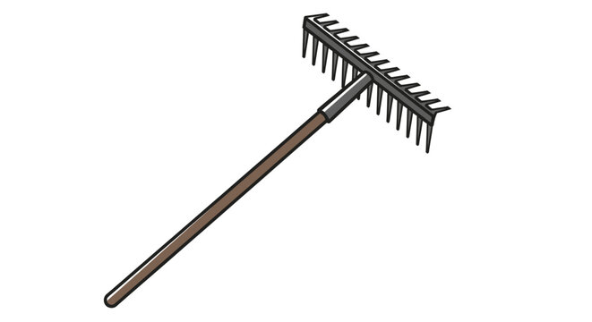 Garden Rake Tool - Gardening Equipment for Yard Work