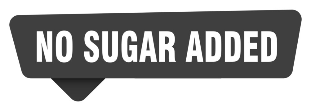no sugar added black sign isolated on transpatent background. no sugar added sticker