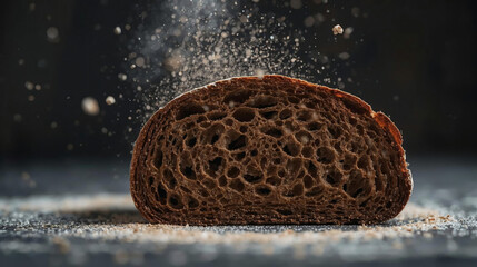 Fototapeta premium close up of sourdough bread