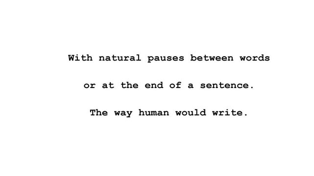 Understanding the essence of human writing natural pauses and sentence endings for improved readability and flow