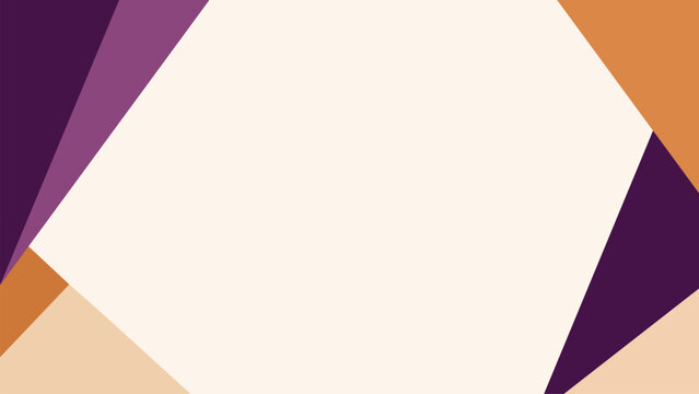 Abstract geometric background color block purple orange beige frame minimal modern polygon abstract geometric color block frame purple orange