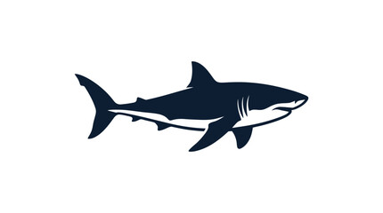 Obraz premium Shark Silhouette Ocean Predator Fish.