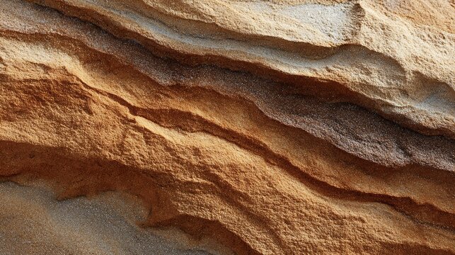 Natural Sandstone Layers and Sedimentary Rock Formations.