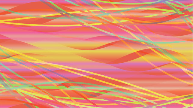 Vibrant Abstract Background with Dynamic Intersecting Colorful Lines