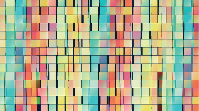 Colorful Abstract Geometric Pattern with Vertical Rectangular Tiles