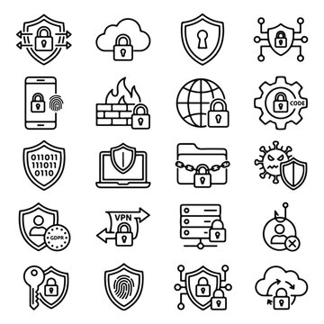 Digital Sovereignty Concept Icons Cybersecurity Data Control Autonomy