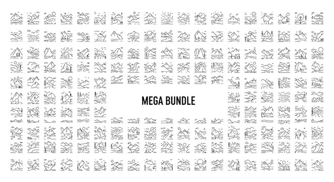 Mega Bundle Text Sign Words.