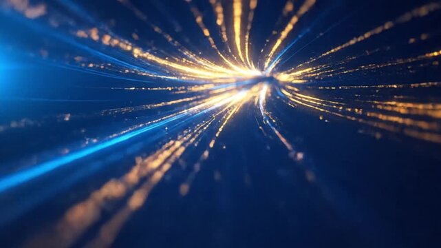 High Speed Motion on Highway at Night.