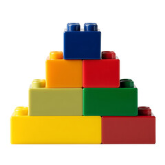 Naklejka premium Colorful LEGO Blocks Arrangement in an Indoor Environment