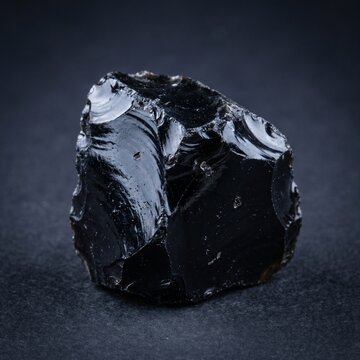 Volcanic Obsidian Glass Texture