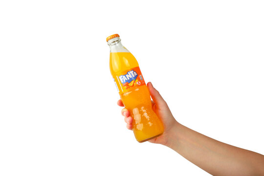 Tbilisi, Georgia, May 28, 2026: Fanta drink. Sweet sparkling drink concept, PNG
