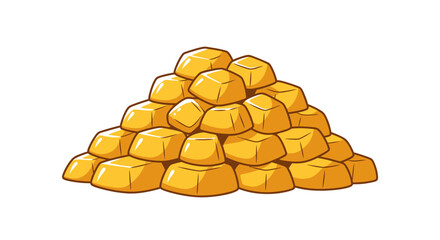 Pile of golden coins stacked high. © Bilal