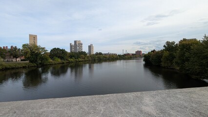 Obraz premium river in the city