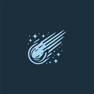 Comet logo vector illustration