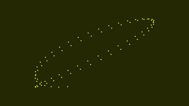 Green bioluminescent particles swirling in a dynamic abstract pattern against a dark background