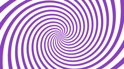 Naklejka premium Purple and White Spiral Vortex Optical Illusion Background