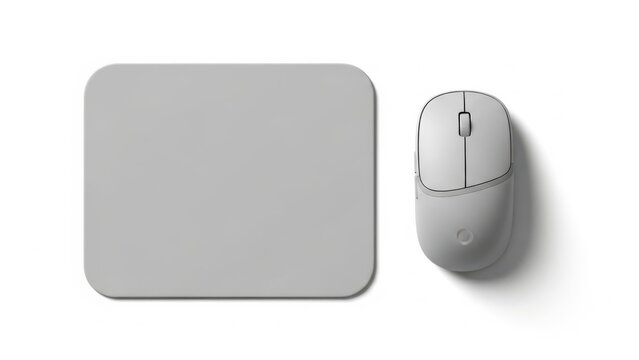 Minimalist wireless mouse and mousepad set
