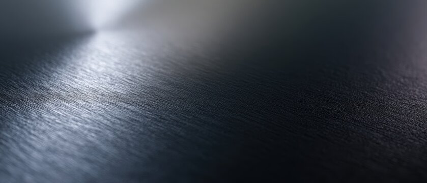 Dark metallic texture, black titanium finish, soft reflective highlights, luxury industrial branding atmosphere