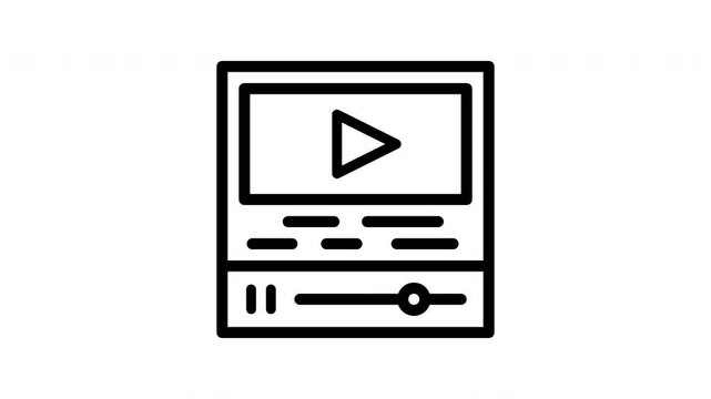 subtitle minimalist stroke animation