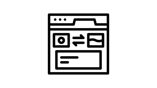 translator minimalist stroke animation
