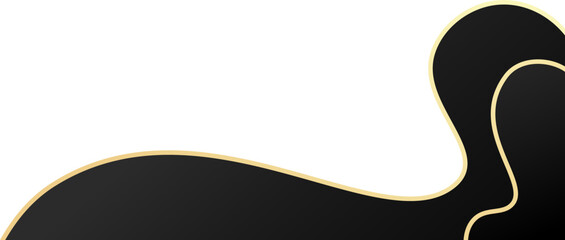 Fototapeta premium Luxury black gold abstract background